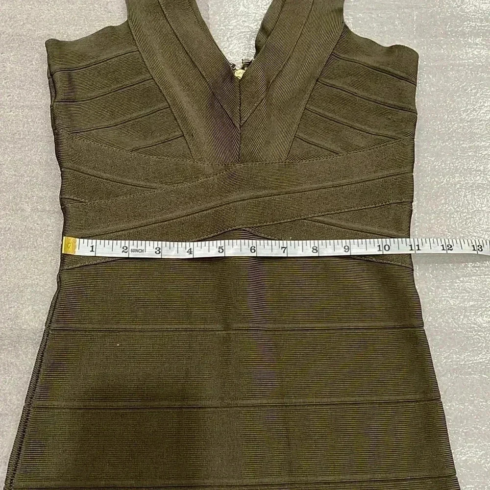 [XS]Bebe  Double V Bandage Dress NWOT - Picture 7 of 11